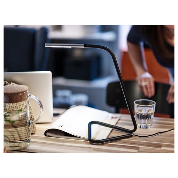 Ikea HÅRTE LED work lamp black/silvercolour ,