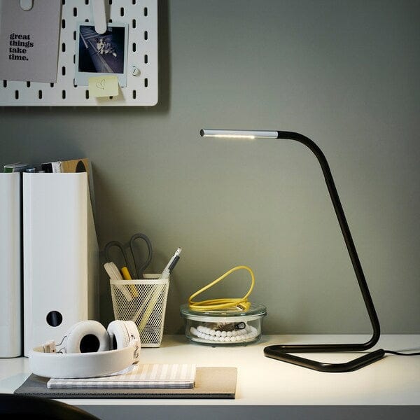 Ikea HÅRTE LED work lamp black/silvercolour ,