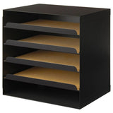 HARVMATTA letter tray, anthracite, 32x32x25 cm