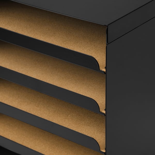 HARVMATTA letter tray, anthracite, 32x32x25 cm