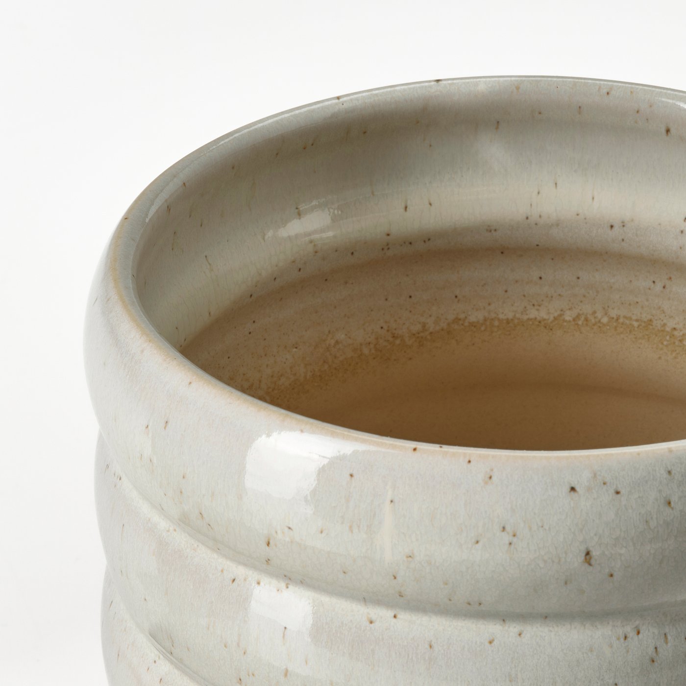 HASSELBUKETT plant pot, in/outdoor/beige, 12 cm