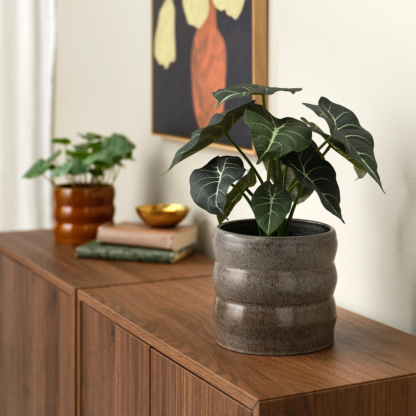 HASSELBUKETT plant pot, in/outdoor/grey, 15 cm