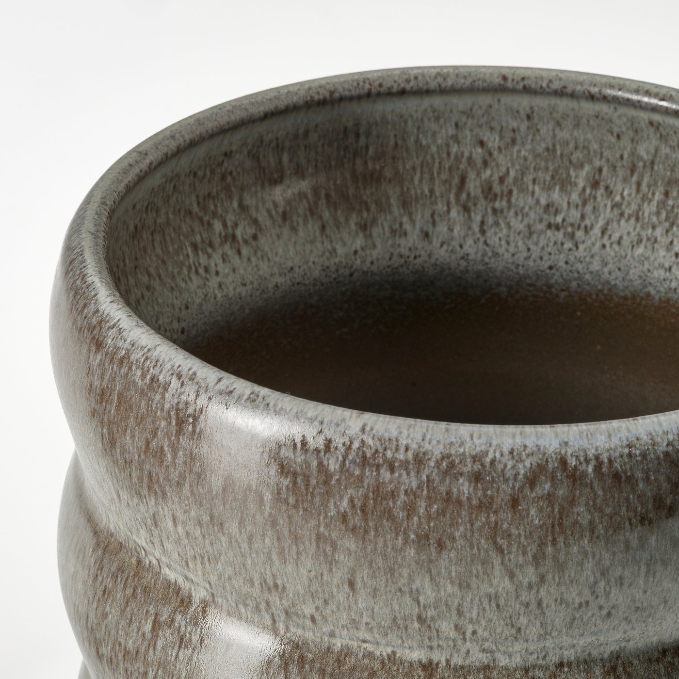 HASSELBUKETT plant pot, in/outdoor/grey, 15 cm