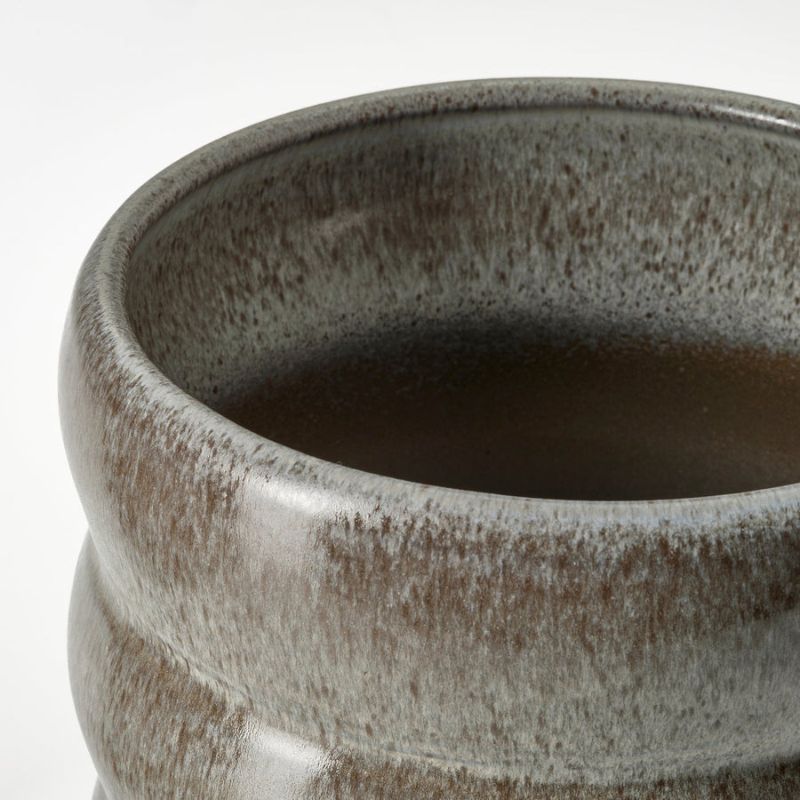 HASSELBUKETT plant pot, in/outdoor/grey, 15 cm