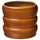 HASSELBUKETT plant pot, in/outdoor/brown-yellow, 12 cm
