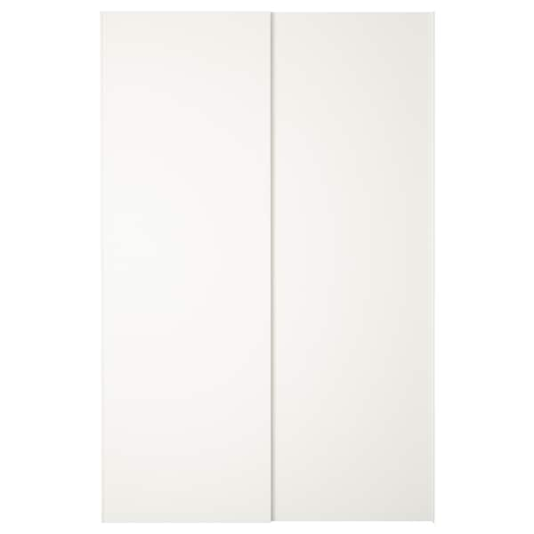 HASVIK - Pair of sliding doors, white, 150x236 cm