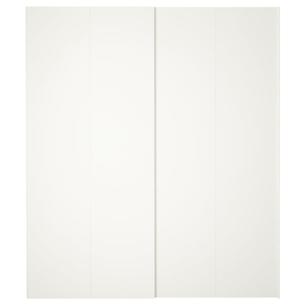 HASVIK - HASVIK Pair of sliding doors, white, 200x236 cm
