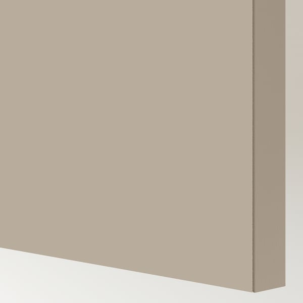 HASVIK - HASVIK Pair of sliding doors, grey-beige, 150x201 cm