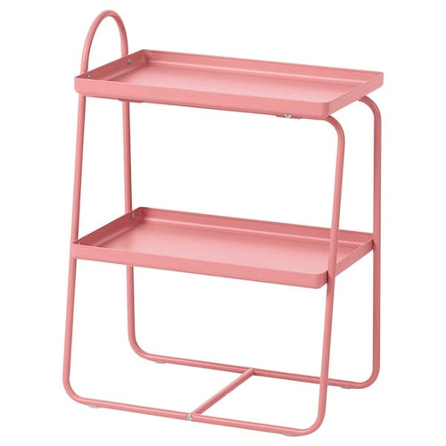 HATTÅSEN bedside table/shelf unit, pink, 27x58x43 cm