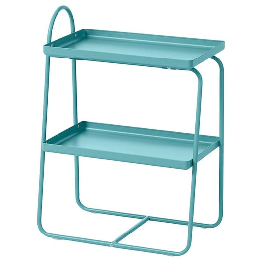 Ikea HATTÅSEN - Bedside table/shelf unit, blue-turquoise