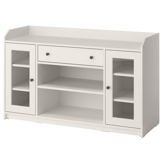 HAUGA sideboard, white, 140x46x84 cm