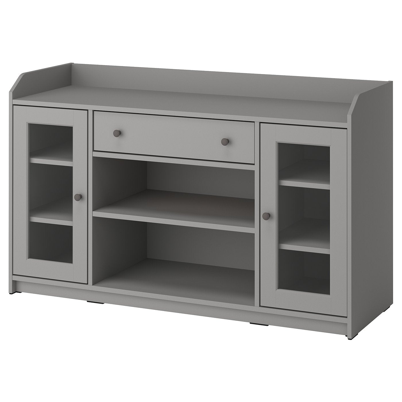 HAUGA sideboard, grey, 140x46x84 cm