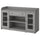 HAUGA sideboard, grey, 140x46x84 cm