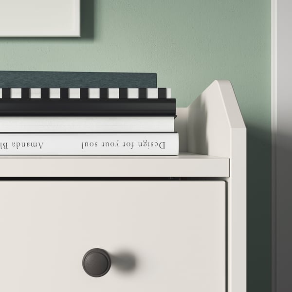 HAUGA chest of 3 drawers, white, 70x46x84 cm