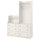 HAUGA storage combination, white, 140x199 cm