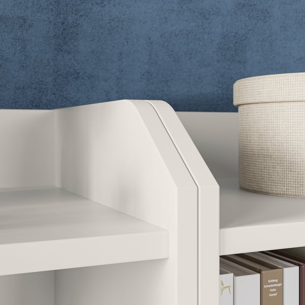 HAUGA storage combination, white, 139x46x116 cm