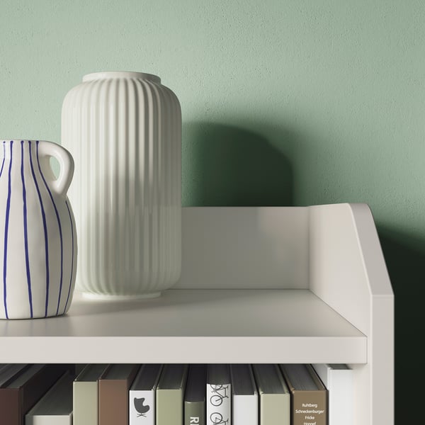 HAUGA storage combination, white, 139x46x199 cm