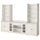 HAUGA storage combination, white, 279x46x199 cm