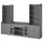 HAUGA storage combination, grey, 279x46x199 cm