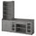 HAUGA storage combination, grey, 210x46x199 cm