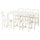 HAUGA / HAUGA - Table and 6 chairs, white/white,168x74 cm