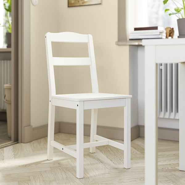 HAUGA / HAUGA - Table and 6 chairs, white/white,168x74 cm