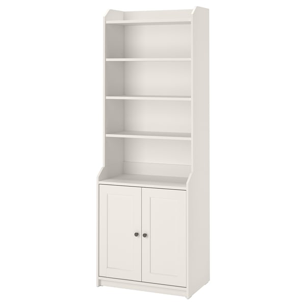 HAUGA high cabinet with 2 doors, white, 70x199 cm
