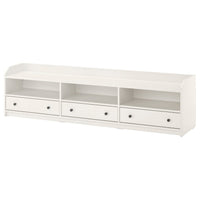 HAUGA TV bench, white, 206x46x54 cm