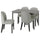 HAUGA / ROSENTORP table and 4 chairs