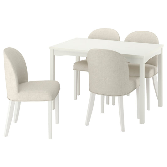 HAUGA / ROSENTORP table and 4 chairs