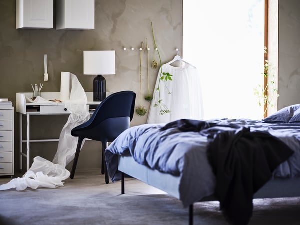 HAUGA - HAUGA Desk, white, 100x45 cm