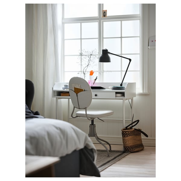 HAUGA - HAUGA Desk, white, 100x45 cm