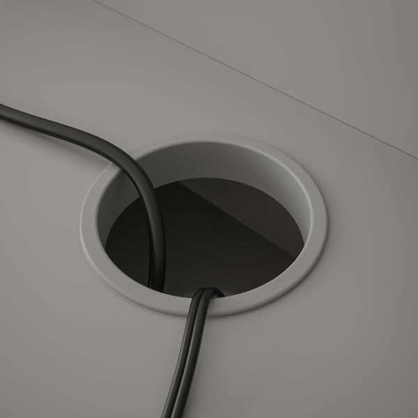 HAUGA desk, grey, 100x45 cm