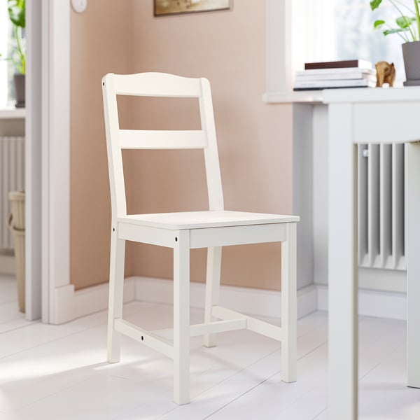 HAUGA chair, white, 40x87x49 cm