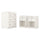HAUGA bedroom furniture, set of 3, white