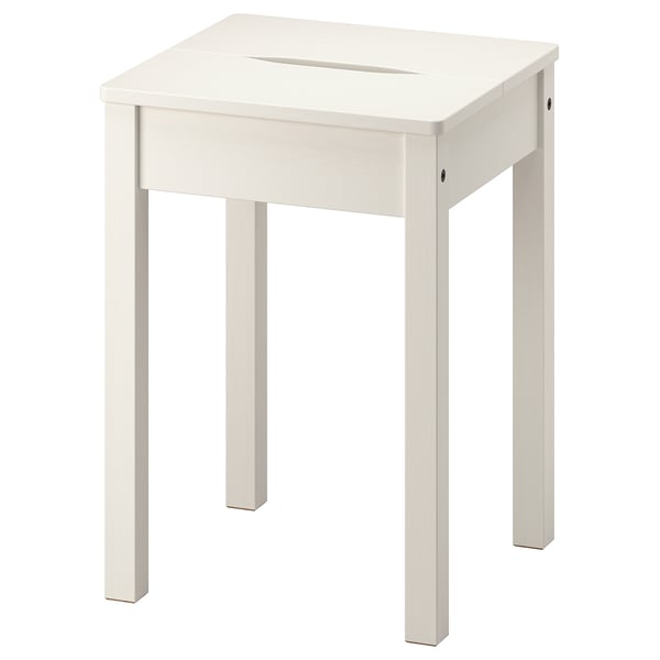 HAUGA stool, white, 32x45x32 cm
