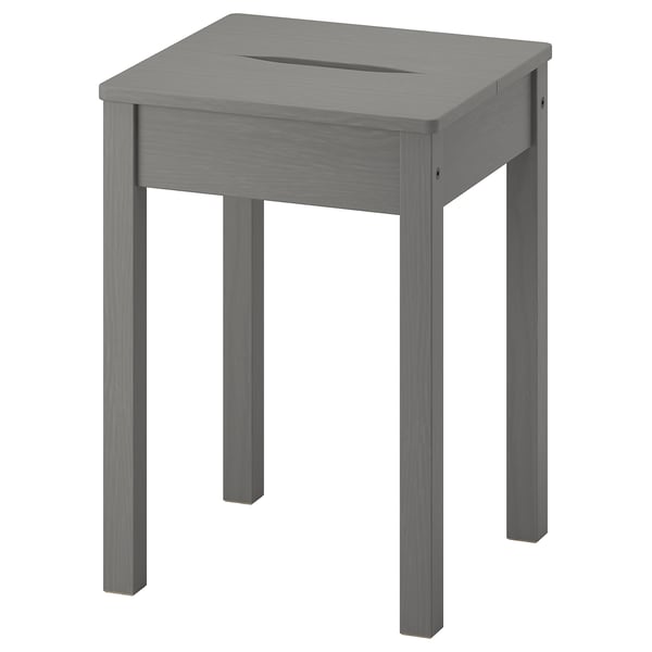 HAUGA stool, grey, 32x45x32 cm