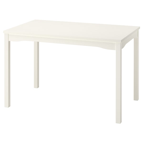 HAUGA table, white/birch veneer, 118x74 cm