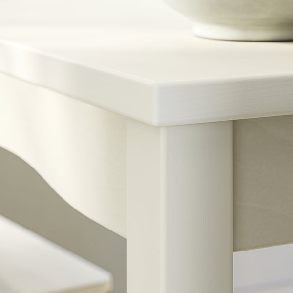 HAUGA - Table, white/ birch veneer,168x74 cm