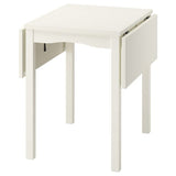 HAUGA drop-leaf table, white/birch veneer, 55/82/109x74 cm