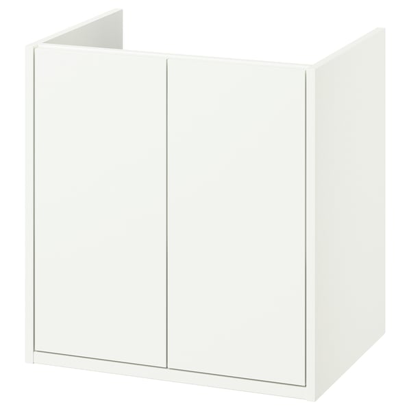 HAVBÄCK wash-stand with doors, white, 60x48x63 cm