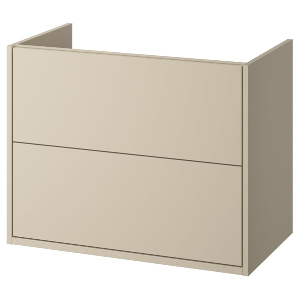 HAVBÄCK wash-stand with drawers, beige, 80x48x63 cm