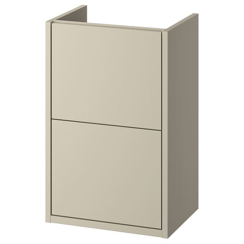 HAVBÄCK - Washbasin cabinet with drawers, beige,40x33x63 cm