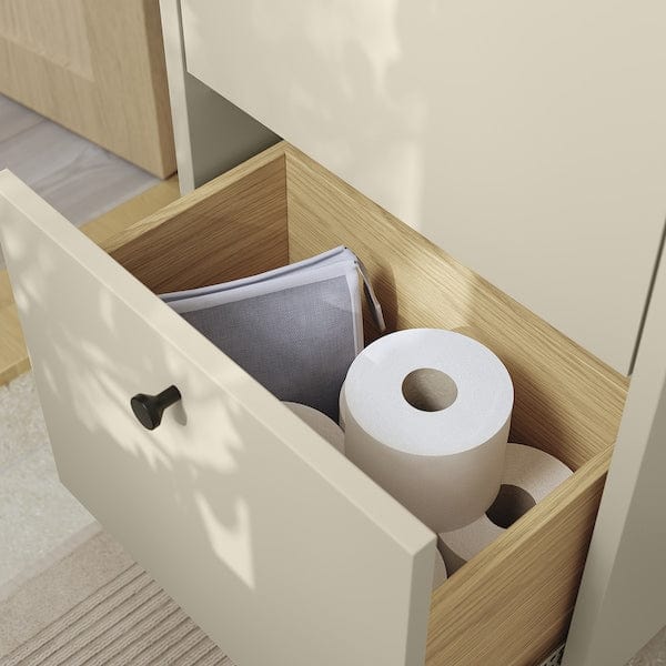 Ikea HAVBÄCK - Washbasin cabinet with drawers, beige,40x33x63 cm