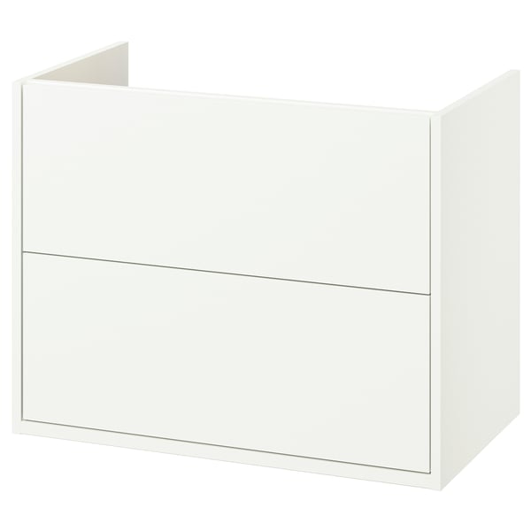 HAVBÄCK wash-stand with drawers, white, 80x48x63 cm