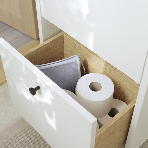 Ikea HAVBÄCK - Washbasin cabinet with drawers, white,40x33x63 cm