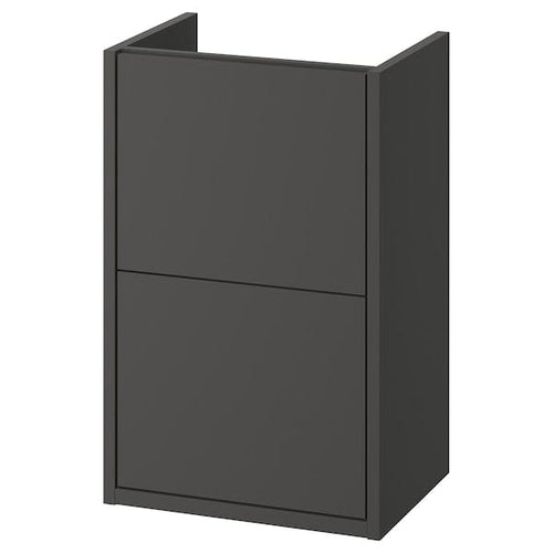 HAVBÄCK - Washbasin cabinet with drawers, dark grey,40x33x63 cm