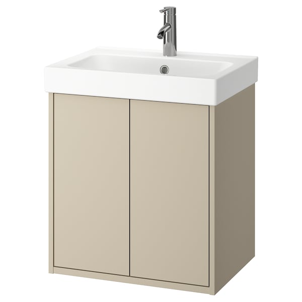 HAVBÄCK / ORRSJÖN - Washbasin/drawer unit pr/misc, beige,62x49x72 cm