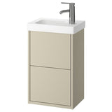 HAVBÄCK / ORRSJÖN wash-stnd w drawers/wash-basin/tap, beige, 42x34x69 cm