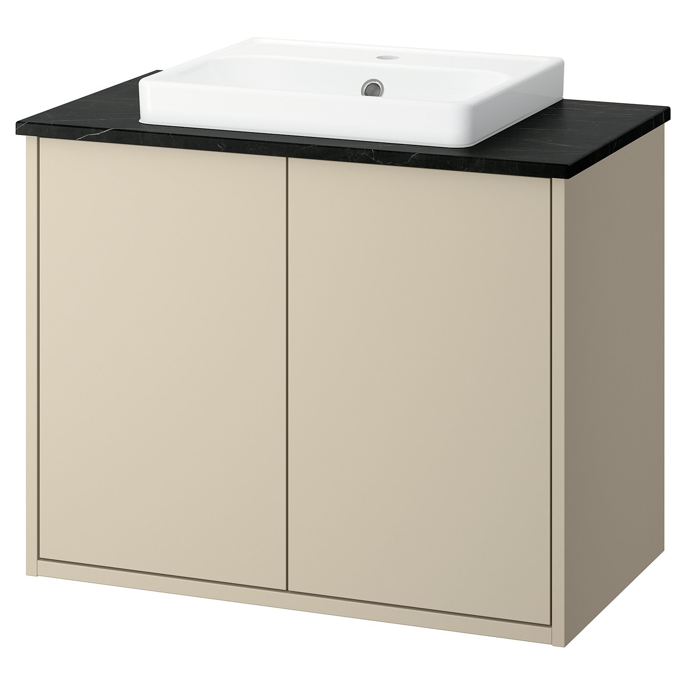 HAVBÄCK / ORRSJÖN wash-stnd w doors/wash-basin, 82.0x71.0x49.0 cm